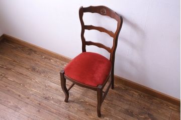 中古　Henri Julien(アンリ・ジュリアン)　フレームの形が独創的なダイニングチェア(椅子)(2)