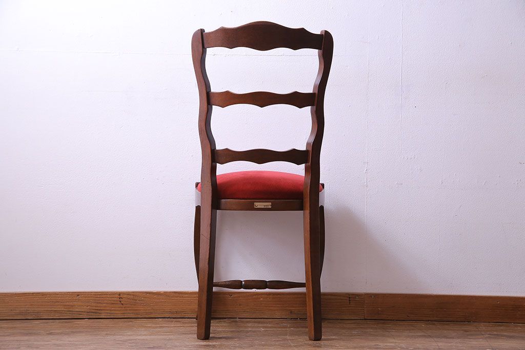 中古　Henri Julien(アンリ・ジュリアン)　フレームの形が独創的なダイニングチェア(椅子)(2)