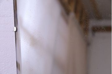 アンティーク雑貨　イギリスビンテージ　アンティークのシンプルなミラー(鏡、卓上ミラー)