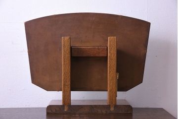 アンティーク雑貨　イギリスビンテージ　アンティークのシンプルなミラー(鏡、卓上ミラー)