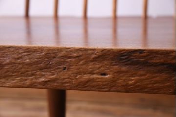 中古　ジョージナカシマ　BENCH　CN108　木そのままの味わいが伝わるコノイドベンチ(ジョージ・ナカシマ、長椅子、板座チェア)