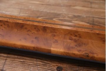 アンティーク雑貨　中古　イタリア製　高級感のある鳥眼杢のミラー(鏡)