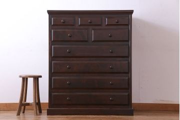 中古　北海道民芸家具　シックなチェスト(定価約24万円)