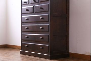 中古　北海道民芸家具　シックなチェスト(定価約24万円)