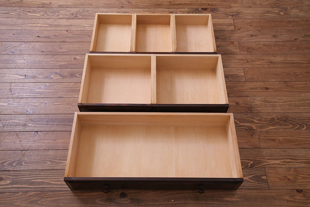 中古　北海道民芸家具　シックなチェスト(定価約24万円)