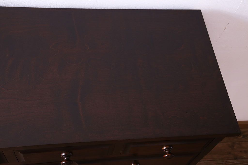 中古　北海道民芸家具　シックなチェスト(定価約24万円)