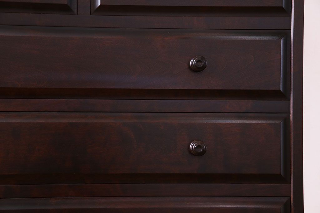 中古　北海道民芸家具　シックなチェスト(定価約24万円)