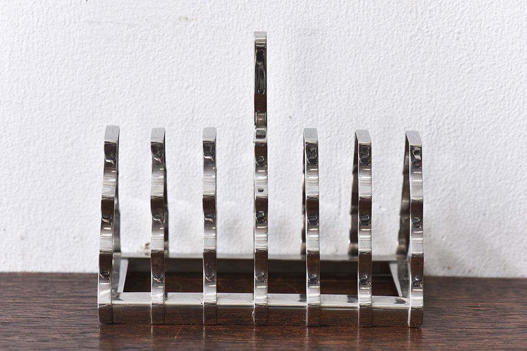 アンティーク雑貨　イギリス　Old Hall(オールドホール)　スタイリッシュなデザインのトーストラック(カードスタンド)(2)