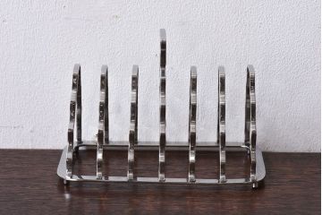 アンティーク雑貨　イギリス　Old Hall(オールドホール)　スタイリッシュなデザインのトーストラック(カードスタンド)(3)