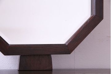 アンティーク雑貨　ビンテージ　松本民芸家具　絶版品!#303型　目を引くシルエットの八角鏡台(ミラー)