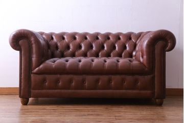 中古 Abdon y Lucas(アブドン・イ・ルーカス) 本革チェスターフィールドソファ
