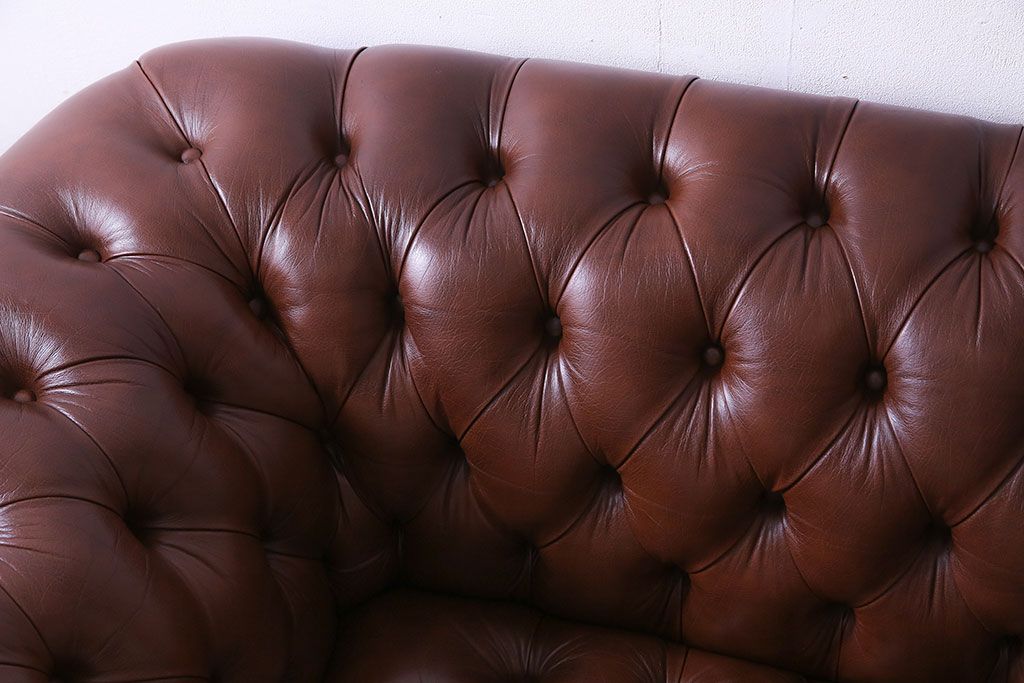 中古 Abdon y Lucas(アブドン・イ・ルーカス) 本革チェスターフィールドソファ