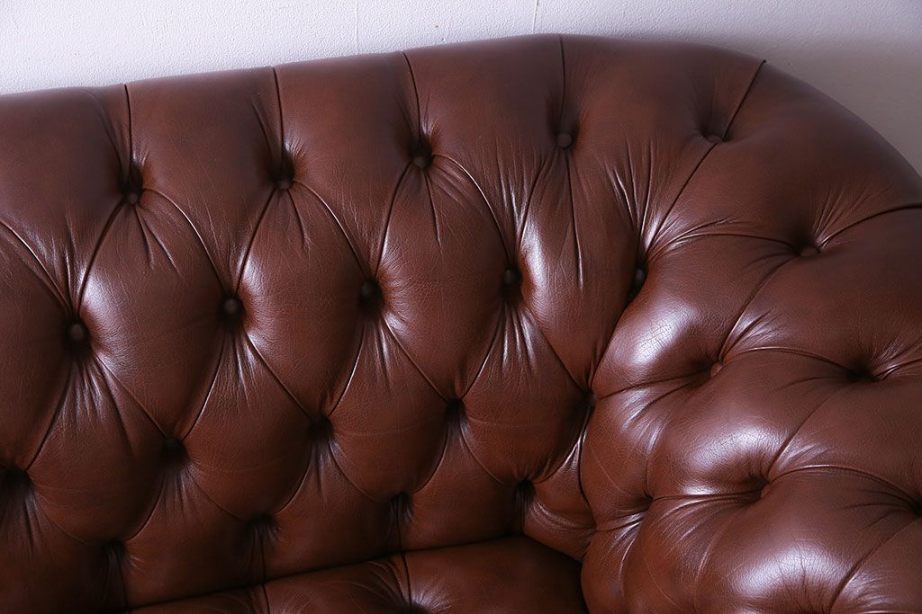 中古 Abdon y Lucas(アブドン・イ・ルーカス) 本革チェスターフィールドソファ