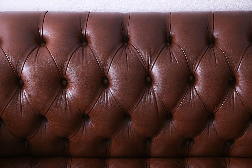 中古 Abdon y Lucas(アブドン・イ・ルーカス) 本革チェスターフィールドソファ
