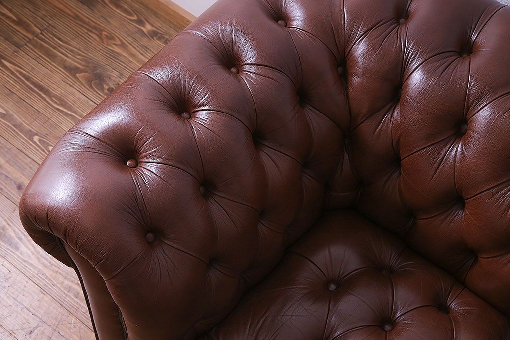 中古 Abdon y Lucas(アブドン・イ・ルーカス) 本革チェスターフィールドソファ