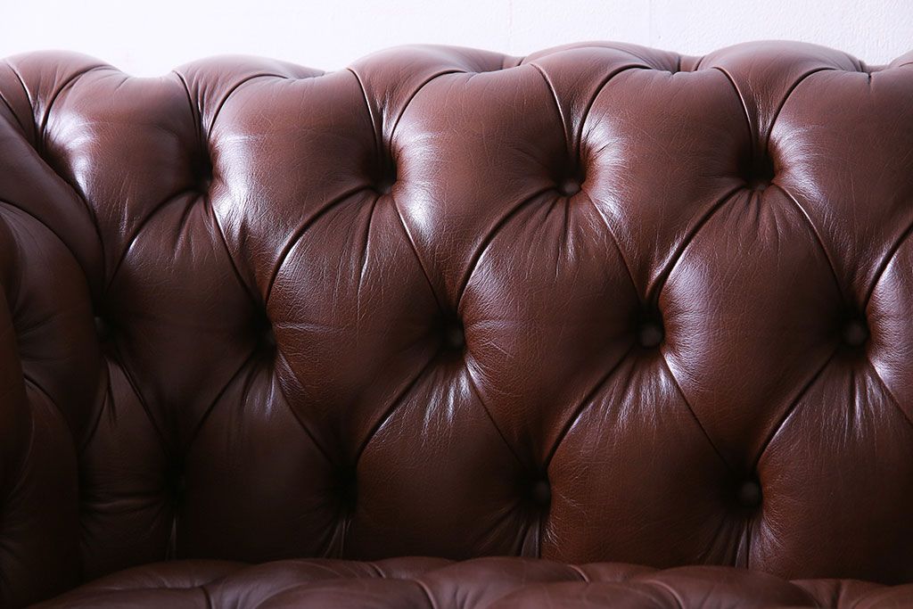 中古 Abdon y Lucas(アブドン・イ・ルーカス) 本革チェスターフィールドソファ