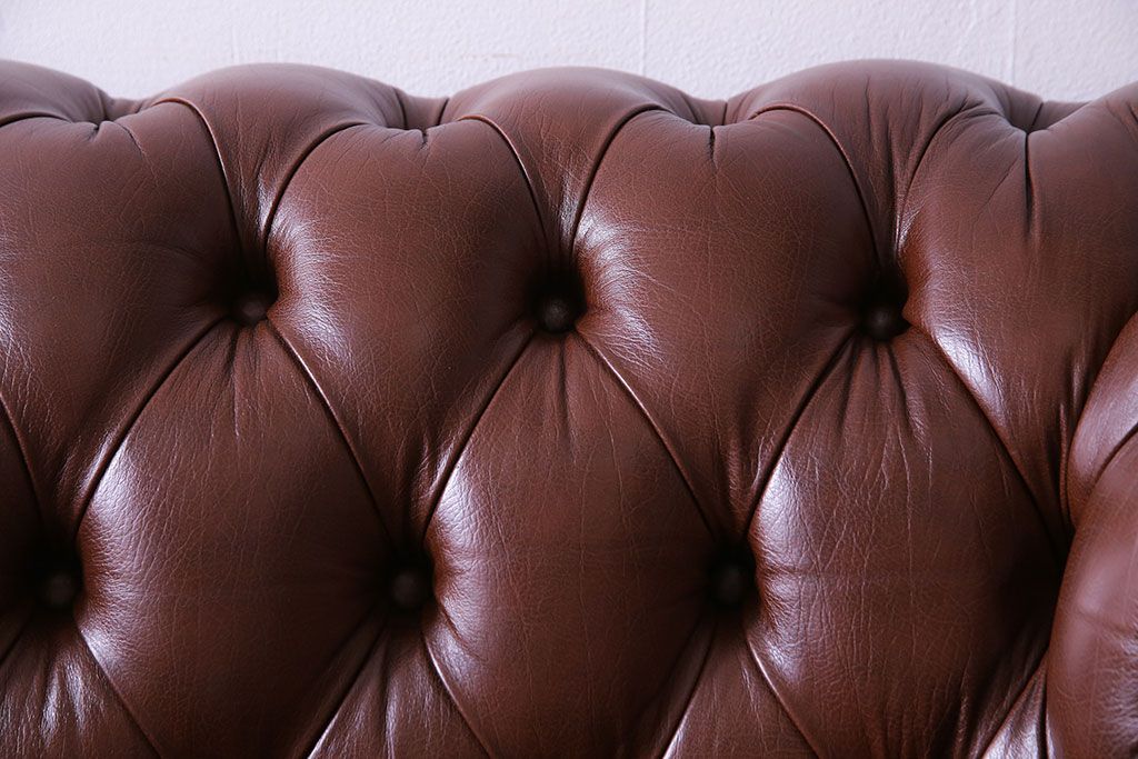 中古 Abdon y Lucas(アブドン・イ・ルーカス) 本革チェスターフィールドソファ