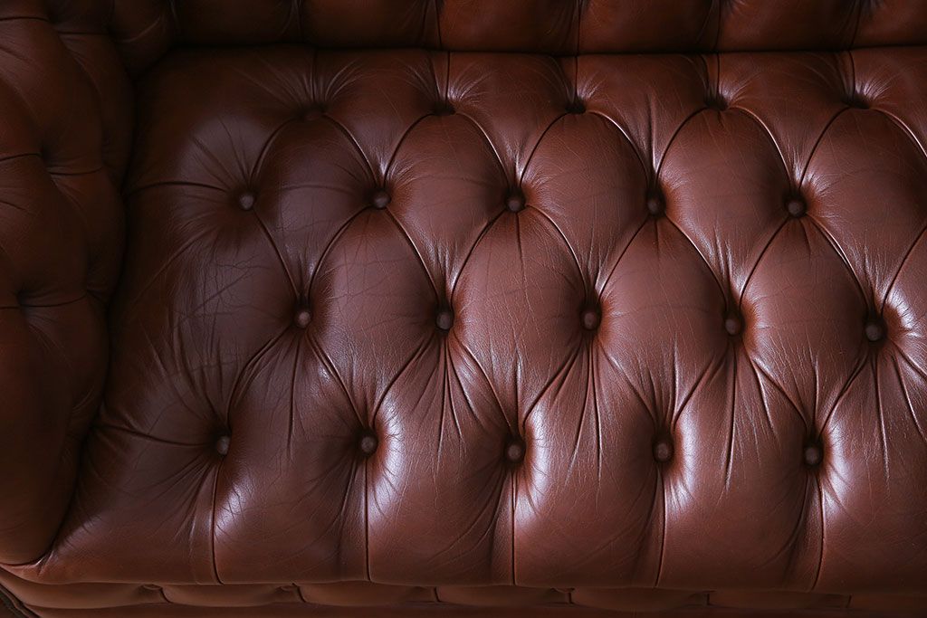 中古 Abdon y Lucas(アブドン・イ・ルーカス) 本革チェスターフィールドソファ