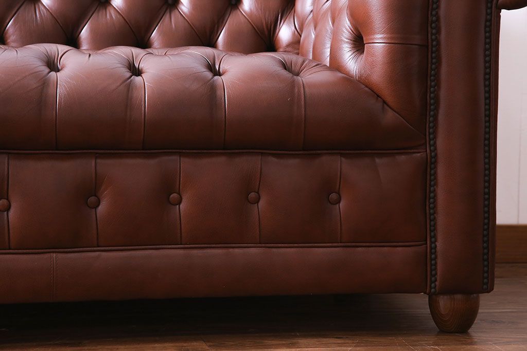 中古 Abdon y Lucas(アブドン・イ・ルーカス) 本革チェスターフィールドソファ