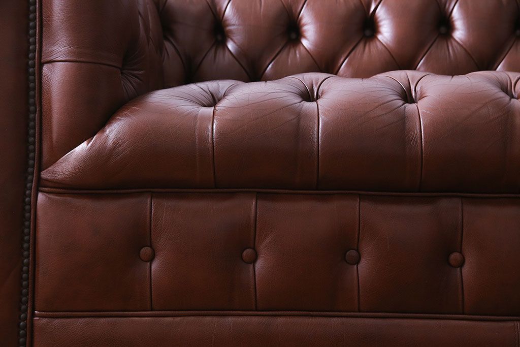 中古 Abdon y Lucas(アブドン・イ・ルーカス) 本革チェスターフィールドソファ