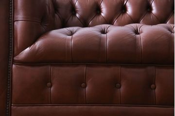 中古 Abdon y Lucas(アブドン・イ・ルーカス) 本革チェスターフィールドソファ