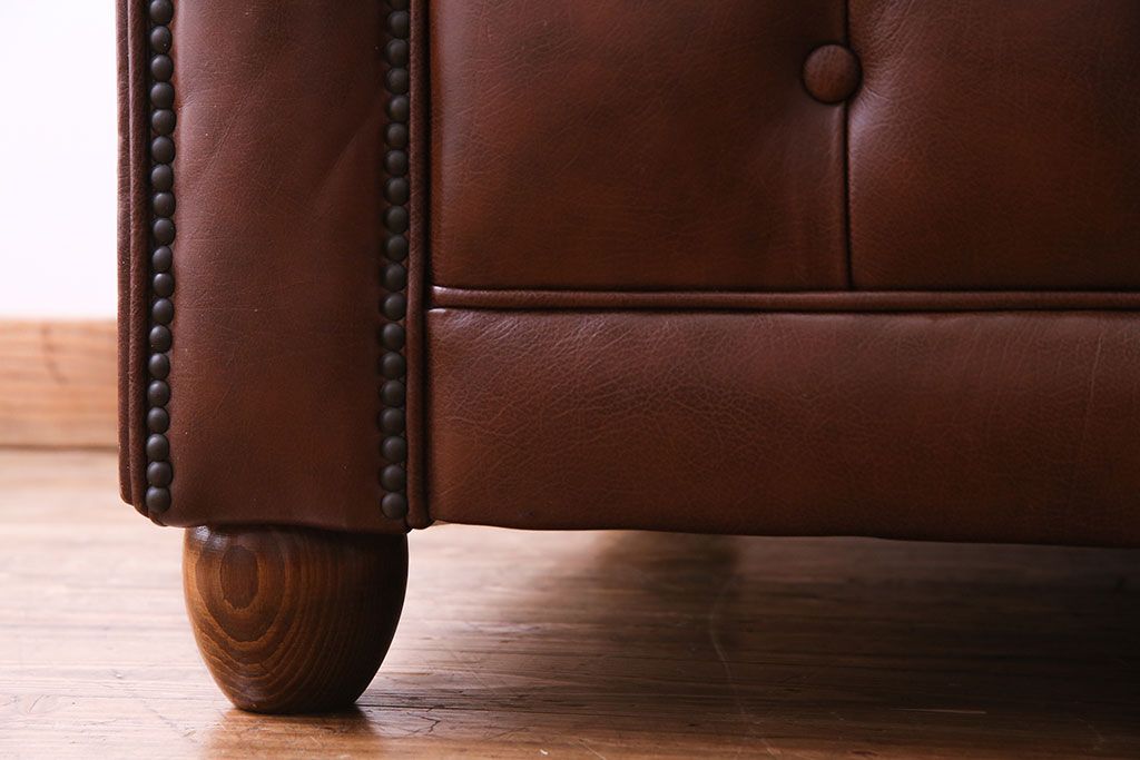 中古 Abdon y Lucas(アブドン・イ・ルーカス) 本革チェスターフィールドソファ