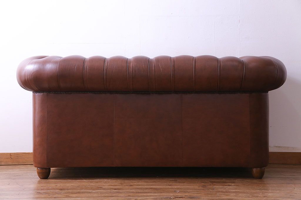 中古 Abdon y Lucas(アブドン・イ・ルーカス) 本革チェスターフィールドソファ