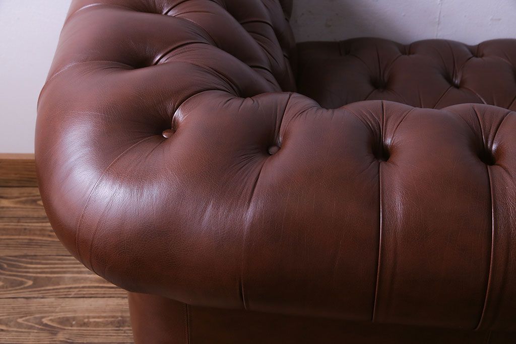 中古 Abdon y Lucas(アブドン・イ・ルーカス) 本革チェスターフィールドソファ