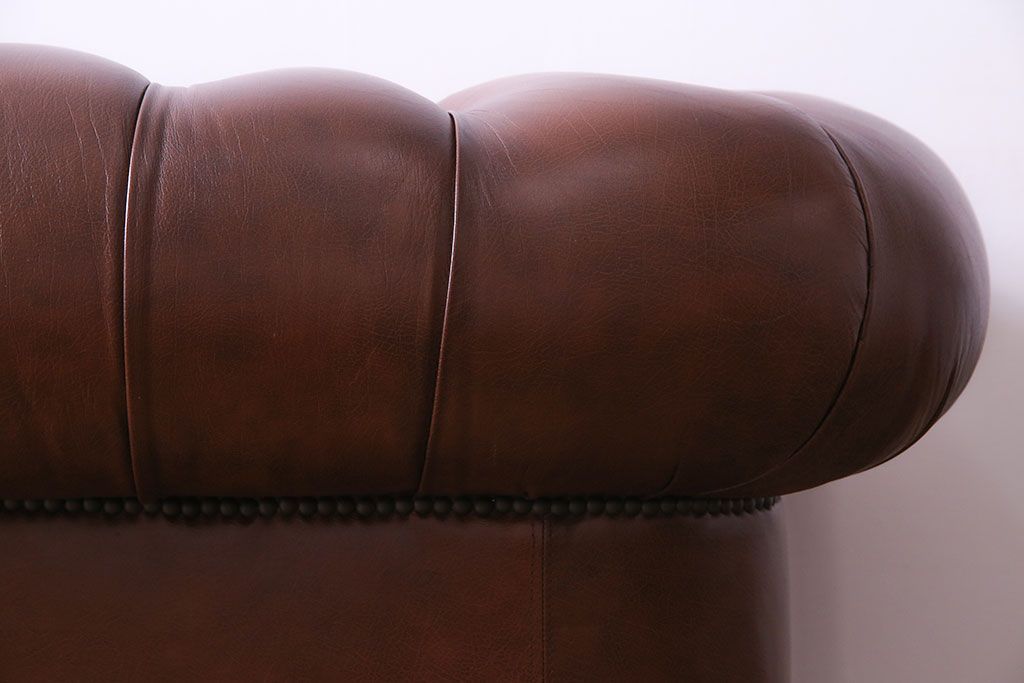 中古 Abdon y Lucas(アブドン・イ・ルーカス) 本革チェスターフィールドソファ