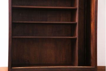 中古　特注品　松本民芸家具 落ち着いた雰囲気のA型下駄箱(収納棚)(定価約24万円)