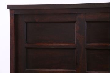 中古　特注品　松本民芸家具 落ち着いた雰囲気のA型下駄箱(収納棚)(定価約24万円)