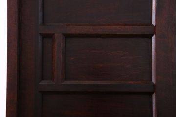 中古　特注品　松本民芸家具 落ち着いた雰囲気のA型下駄箱(収納棚)(定価約24万円)