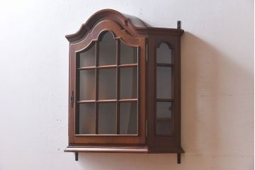 ヴィンテージ家具　フランスビンテージ　オーク材製おしゃれなウォールシェルフ(壁掛け収納、ラック)