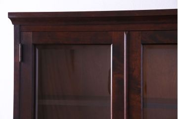 中古　北海道民芸家具　上品な雰囲気漂うライティングビューロー(机、収納棚)(定価約50万円)(2)