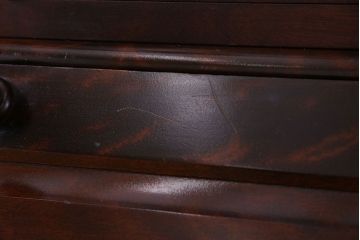 中古　北海道民芸家具　上品な雰囲気漂うライティングビューロー(机、収納棚)(定価約50万円)(2)