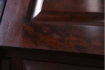 中古　北海道民芸家具　上品な雰囲気漂うライティングビューロー(机、収納棚)(定価約50万円)(2)