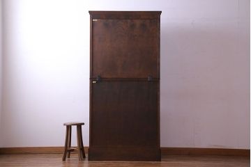 中古　北海道民芸家具　上品な雰囲気漂うライティングビューロー(机、収納棚)(定価約50万円)(2)