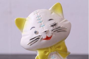アンティーク雑貨　アメリカヴィンテージ　Alan Jay Clarolyte社製　ウィンカー・キャット　ラバードール(人形、ビンテージ)