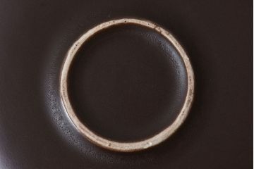 イギリスビンテージ　Honiton Pottery チョコレートブラウンのカップ&ソーサー2客セット(洋食器、陶器)(2)