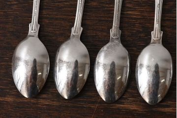 イギリスビンテージ　高級感漂うキングスパターンのスプーン(ティースプーン)6本セット
