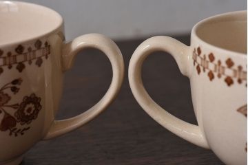 イギリスビンテージ　JOHNSON BROTHERS(ジョンソン・ブラザーズ) JAMESTOWN(ジェームズタウン)カップ&ソーサー3客セット(洋食器)