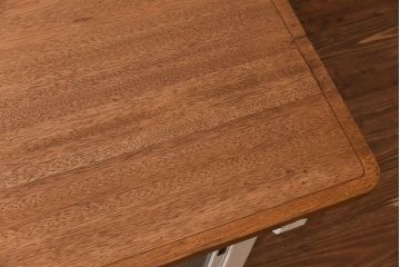 アンティーク家具　両面使いで便利!モールガラス引き戸の作業台(カウンターテーブル)