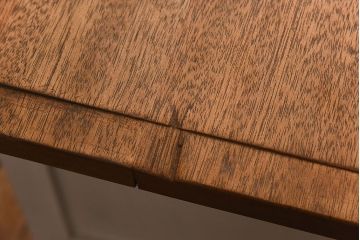 アンティーク家具　両面使いで便利!モールガラス引き戸の作業台(カウンターテーブル)