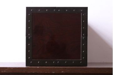 中古　匠工芸製　木地呂塗りのツヤが美しい金庫箪笥(帳箱、船箪笥、千両箱)