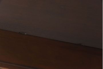 中古　北海道民芸家具　脚付き 落ち着きある色合いのサイドボード(収納棚、戸棚)(定価38万円)(2)