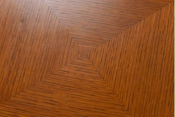 アンティーク雑貨　ビンテージ　天童木工　シンプルなラウンド型サイドテーブル(センターテーブル、コーヒーテーブル、花台)(2)