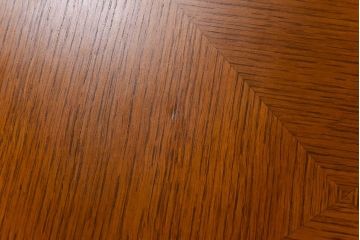 アンティーク雑貨　ビンテージ　天童木工　シンプルなラウンド型サイドテーブル(センターテーブル、コーヒーテーブル、花台)(2)