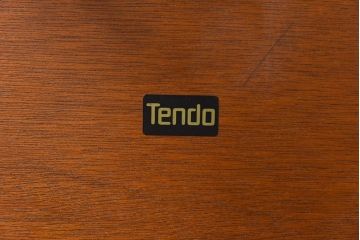 アンティーク雑貨　ビンテージ　天童木工　シンプルなラウンド型サイドテーブル(センターテーブル、コーヒーテーブル、花台)(2)