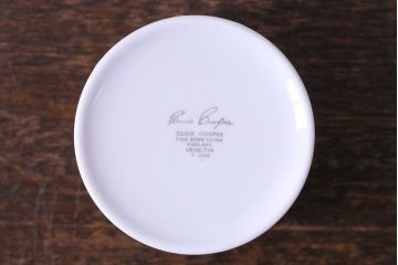 イギリスビンテージ　Susie Cooper(スージークーパー)　VENETIA(ヴェネチア)シリーズ　シュガーポット(洋食器)