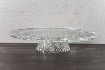 アンティーク雑貨　イギリス　繊細な切り込みが美しいケーキスタンド